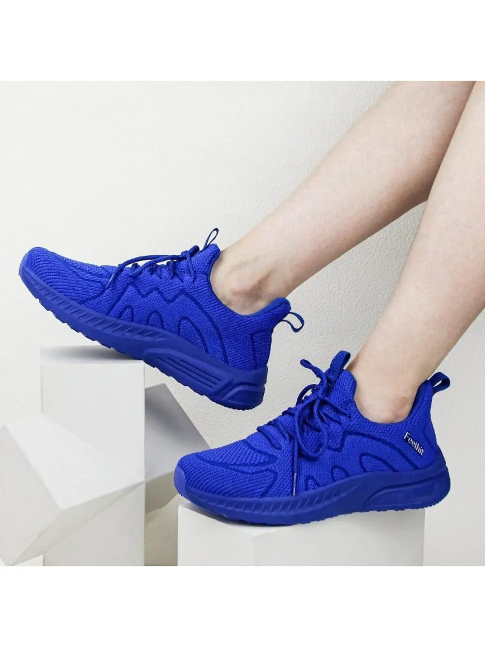 🆕Women's Royal Blue Running Shoes Non Slip Gym Tennis Walking Workout Sneakers